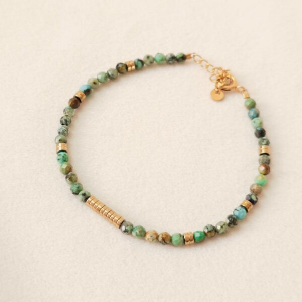 Bracelet Sophie en turquoise africaine – Merveilles en Soi